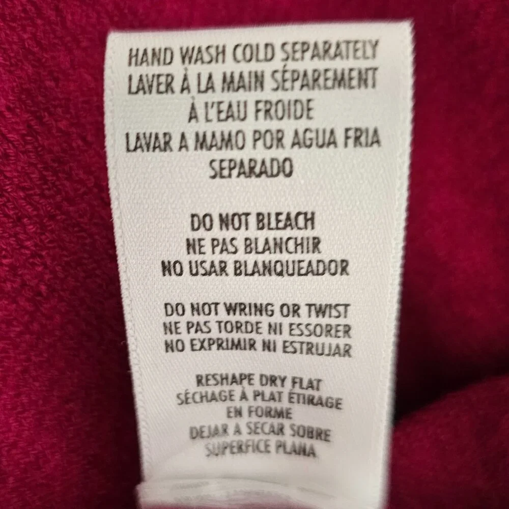 Petite Sophisticate Long Sleeve Turtleneck Top | NWT | SP | Raspberry Pink - Picture 16 of 16